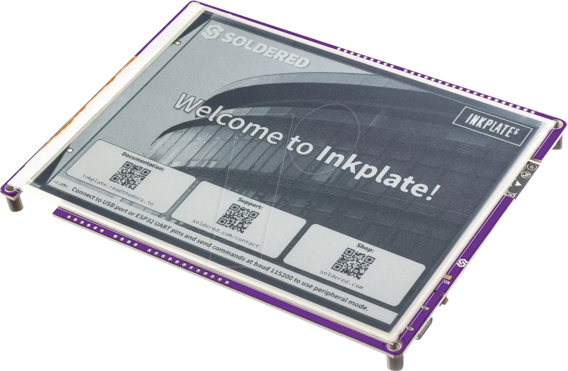 DEBO INK 6 - Entwicklerboards - Display ePaper, 6'', schwarz/weiß von SOLDERED