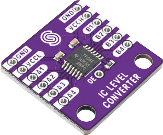 DEBO LLC 4CH 3 - Entwicklerboards - TTL Logic Level Converter, 4 Kanäle, TXS0104 DEBO LLC 4CH 3 - Entwicklerboards - TTL Logic Level Converter, 4 Kanäle, TXS0104 von SOLDERED