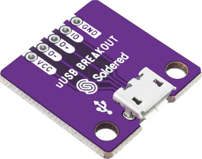 DEBO MICROUSB 3 - Entwicklerboards - Breakout-Board mit microUSB 2.0 von SOLDERED