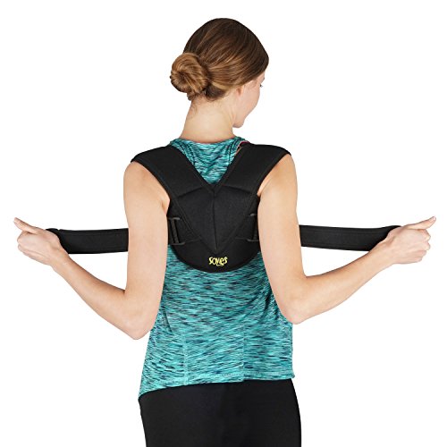 SOLES Clavicula Bandage Einstellbarer, flexibel, atmungsaktive Stoff - Unisex - Clavicula Bandage für Schlüsselbein Verletzungen (Klein-Mittel) von SOLES