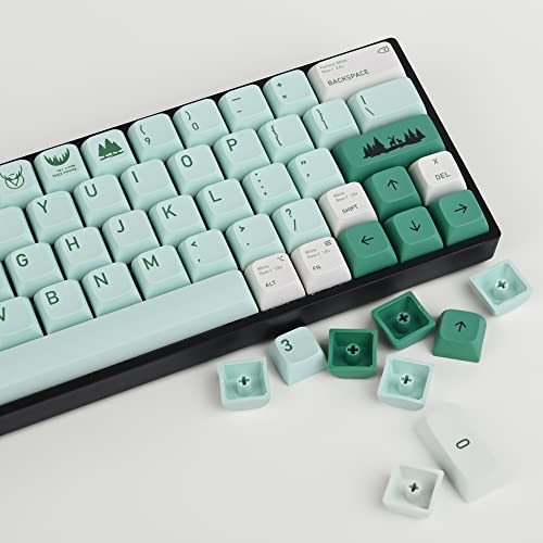 SOLIDEE 136 Tasten pbt keycaps,pbt keycaps xda Profile,EIN kompatibel mit Cherry mx-Schalter ist eine mechanische Tastatur,mechanische Gaming-Tastatur(Forest) von SOLIDEE