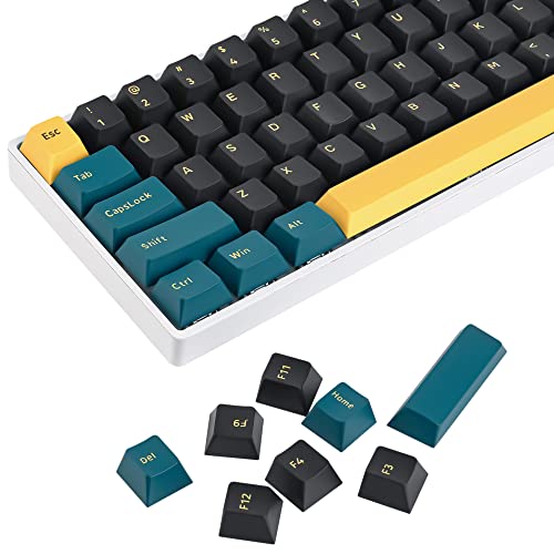 SOLIDEE 168-Tasten PBT Mars Green Custom keycaps，168 Key Cherry Profile Doubleshot Key Cap Set für 60%/64/84/108 Cherry/gateron MX Schalter ANSI Layout Mechanische Tastatur von SOLIDEE