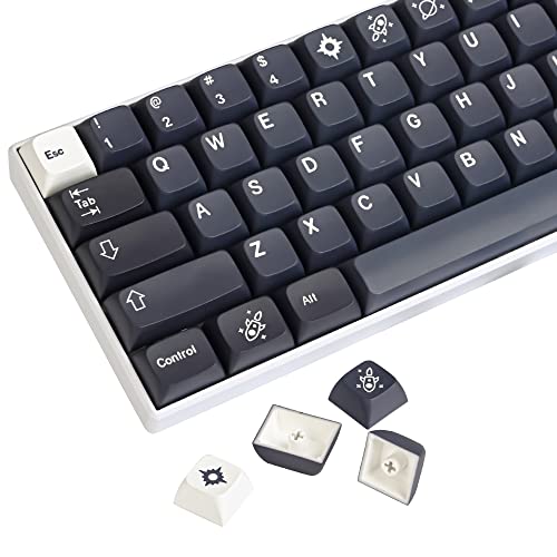 SOLIDEE Nur Tastenkappen,PBT Tastenkappen mit 5-seitiger Sublimation, XDA Profil Tastenkappen für Cherry Gateron MX Schalter Mechanische Tastatur (Galaxy) von SOLIDEE