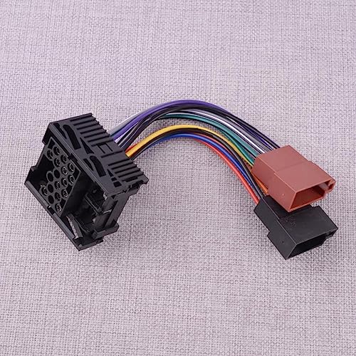 Radio ISO Adapter Schalter Kabelbaum Passend for BMW E30 E36 E46 E34 E39 E56 Z3 Z8 MINI for Land Rover Freelander Defender 2 for Discovery von SOLKIN