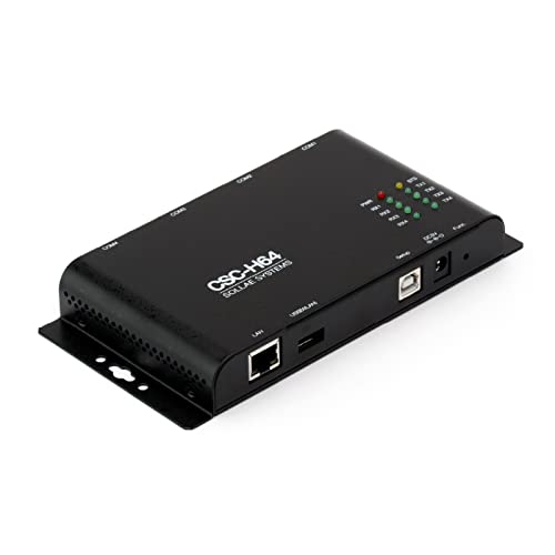 SOLLAE SYSTEMS Seriell-Ethernet-Geräteserver, 4 Ports RS232/RS422/RS485, CSC-H64 von SOLLAE SYSTEMS