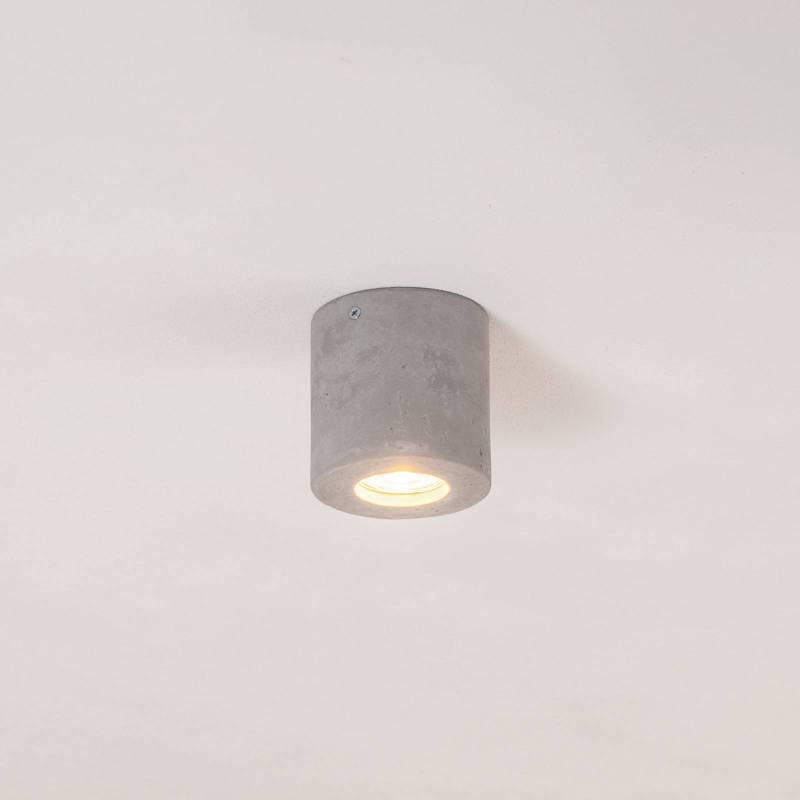 Deckenleuchte Ara als Zylinder aus Beton Ø 10cm von SOLLUX LIGHTING