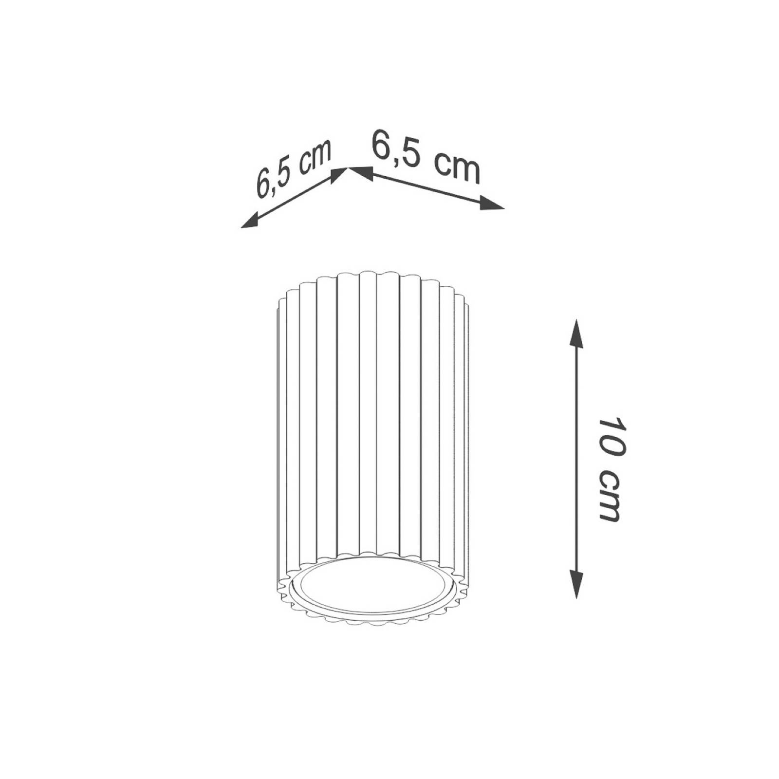 Deckenleuchte Karbon, goldfarben, Höhe 10 cm, Aluminium Deckenleuchte Karbon, goldfarben, Höhe 10 cm, Aluminium von SOLLUX LIGHTING