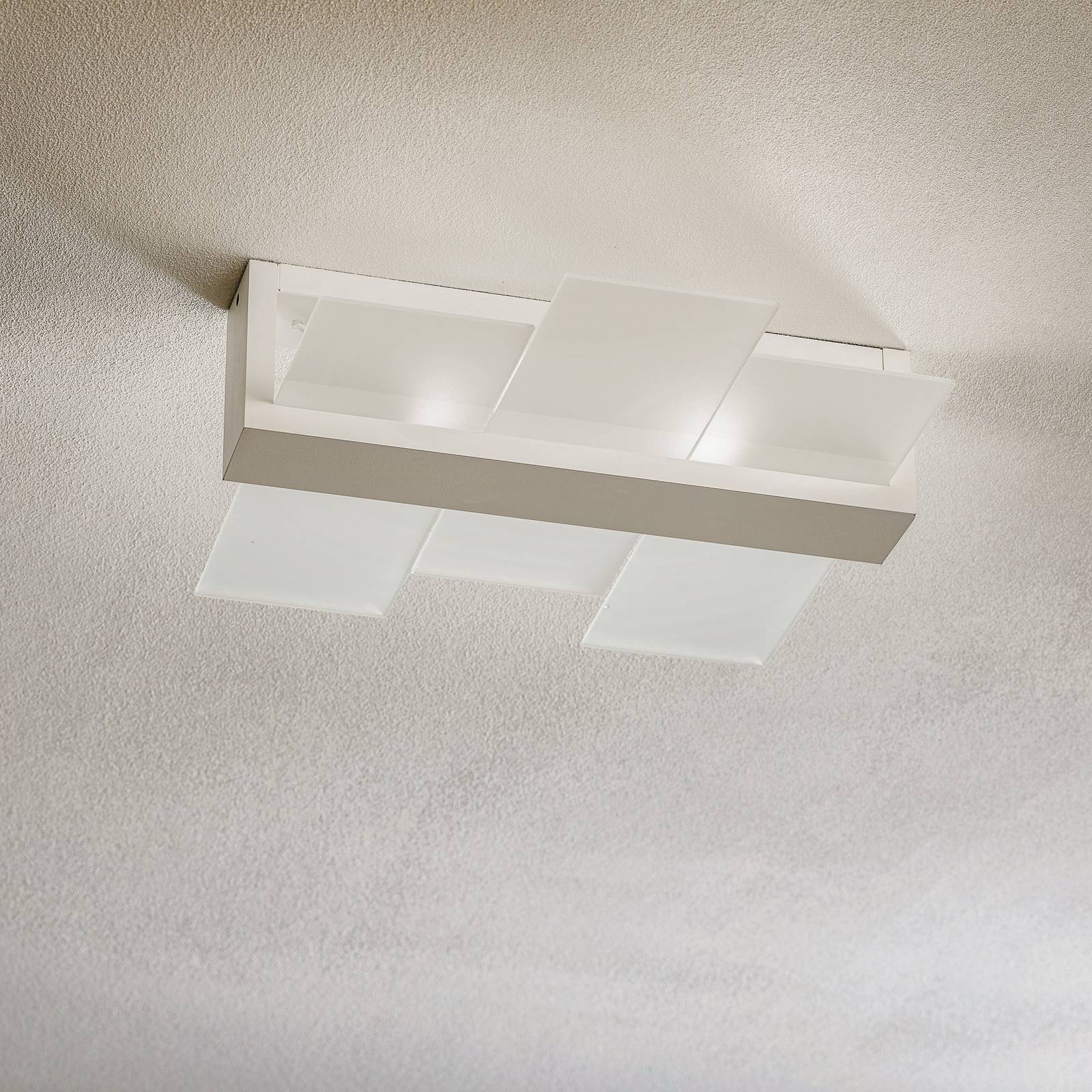 Deckenleuchte Shifted 2, Glas, weiß Deckenleuchte Shifted 2, Glas, weiß von SOLLUX LIGHTING