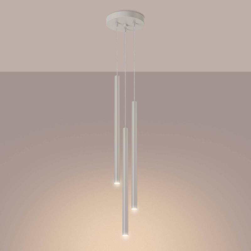Hängelampe Pastelo, beige, Ø 19 cm, Stahl von SOLLUX LIGHTING