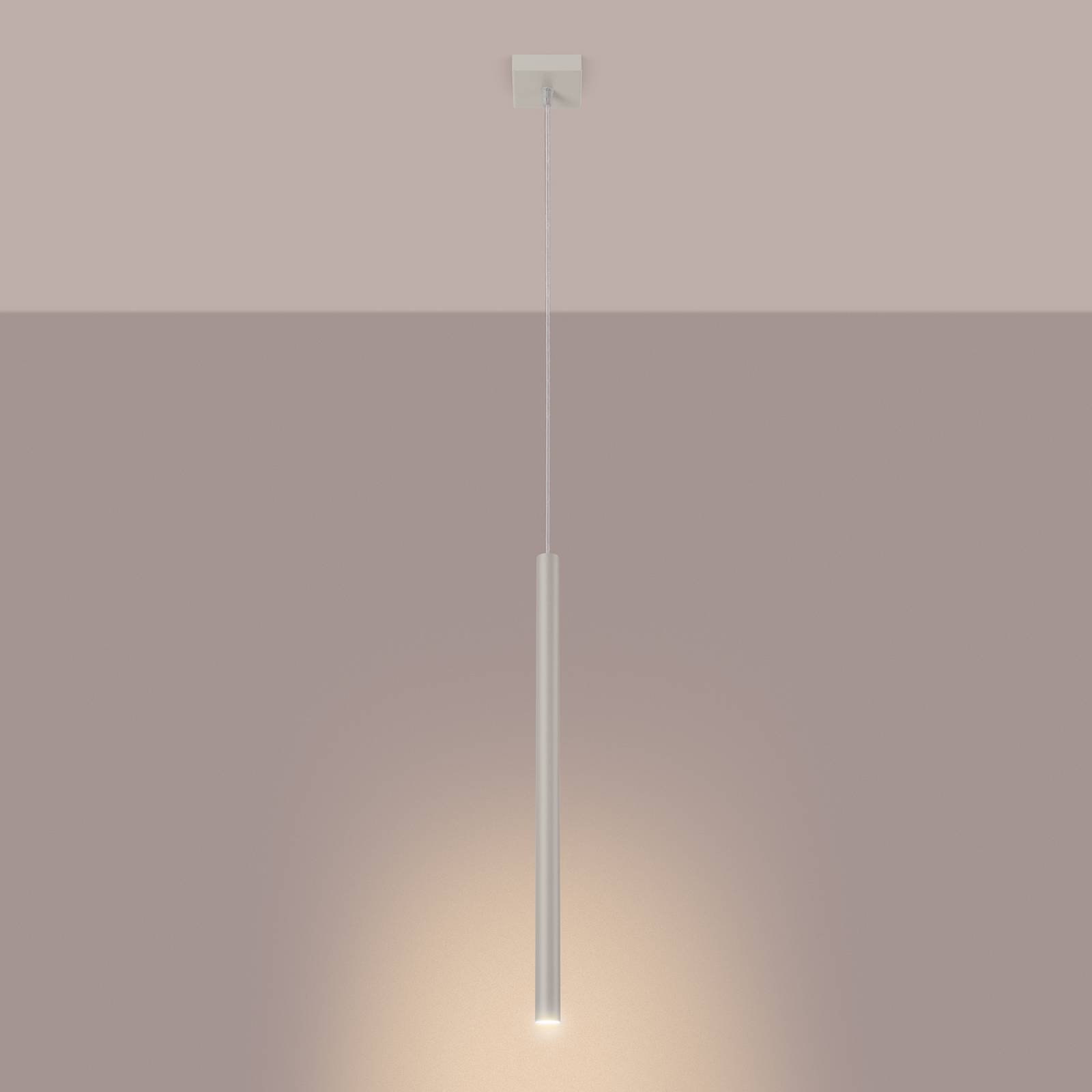 Hängelampe Pastelo, beige, Ø 2 cm, Stahl, 3-flg. Hängelampe Pastelo, beige, Ø 2 cm, Stahl, 3-flg. von SOLLUX LIGHTING