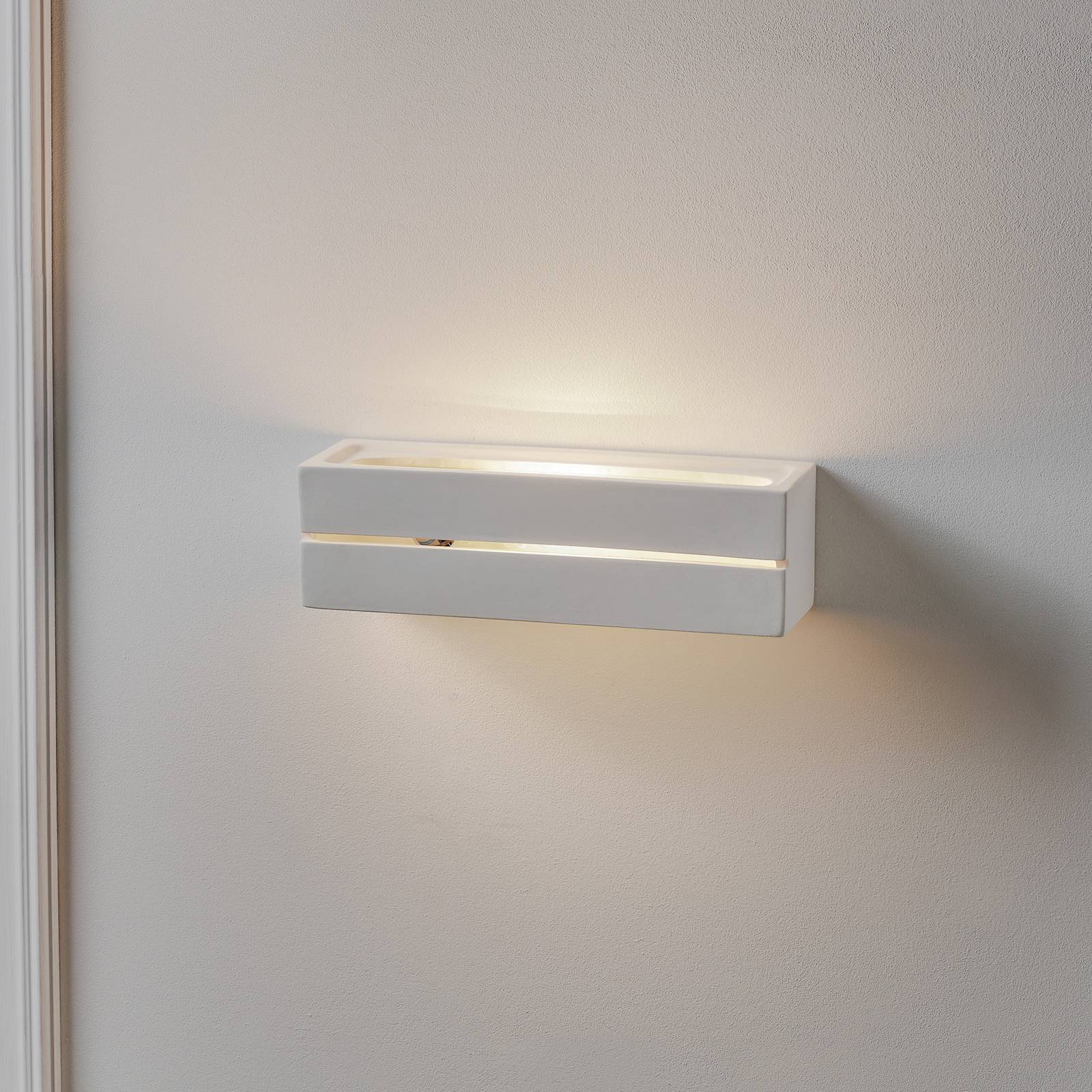 Wandleuchte Keramik Top, weiß, 32 x 9 cm Wandleuchte Keramik Top, weiß, 32 x 9 cm von SOLLUX LIGHTING