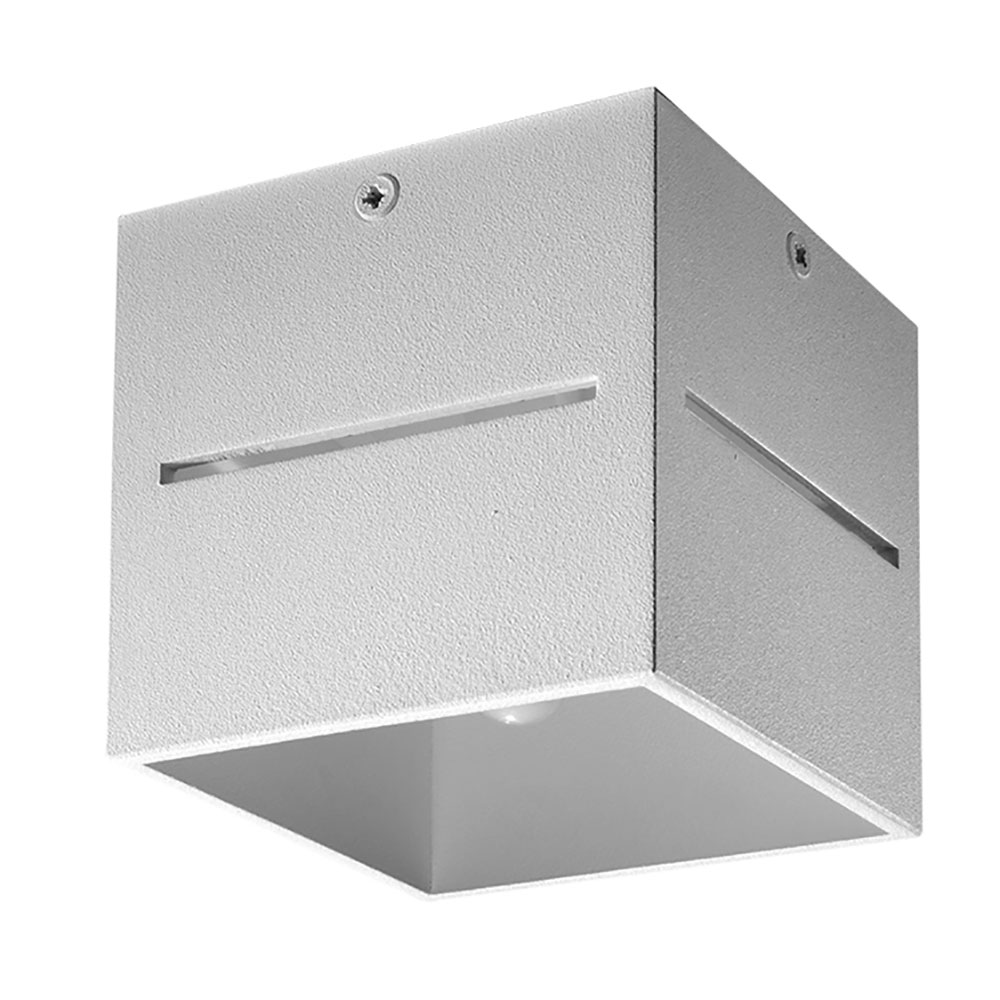 Deckenleuchte, Aluminium grau, H 10 cm Deckenleuchte, Aluminium grau, H 10 cm von SOLLUX lighting