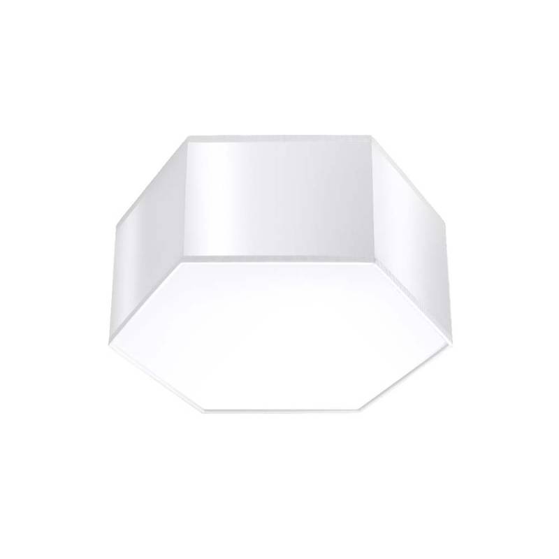 Deckenleuchte, PVC, Weiß, H 13,5 cm von SOLLUX lighting