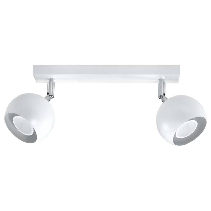 Deckenleuchte, Weiß, Verstellbare Spots, L 30 cm von SOLLUX lighting