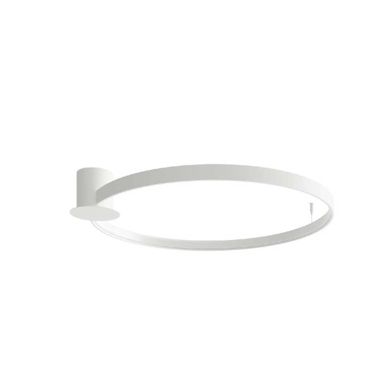 LED Deckenleuchte, Stahl weiß, Ring Design, L 78 cm von SOLLUX lighting