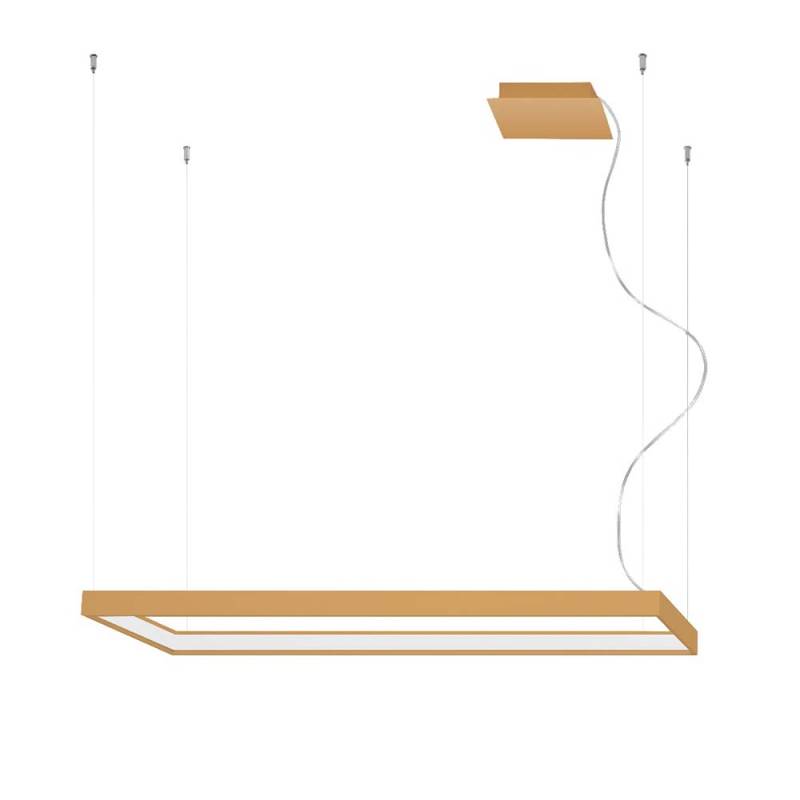 LED Hängeleuchte, Aluminium gold, L 100 cm von SOLLUX lighting