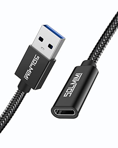 SOLMIMI USB C auf USB Adapter USB C Buchse auf USB Stecker Kabel für Smartphone, Handy, Tablet, Laptop, Notebook, Hub, Festplatte, U Stick, Kartenleser, Kopfhörer - 0.2m von SOLMIMI