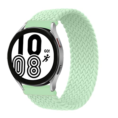 Geflochtenes Solo Loop Armband für Samsung Galaxy Watch 3 45mm Glaxy Watch 46mm für Huawei Watch 3,3 Pro,GT,GT2 Gt3,22mm Elastisch Uhrenarmband Sport Loop Ersatzarmband(Pistaziengrün,22mm-S) von SOLOLUP