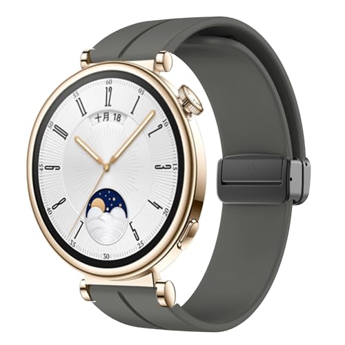 Magnetisches Armband für Huawei Watch GT 4 41mm Armband Damen Herren,Weiches Silikon-Sportarmband Verstellbares Atmungsaktiv Ersatzarmband für Huawei Watch GT 4 41mm Armbänder,Dunkelgrau Magnetisches Armband für Huawei Watch GT 4 41mm Armband Damen Herren,Weiches Silikon-Sportarmband Verstellbares Atmungsaktiv Ersatzarmband für Huawei Watch GT 4 41mm Armbänder,Dunkelgrau von SOLOLUP
