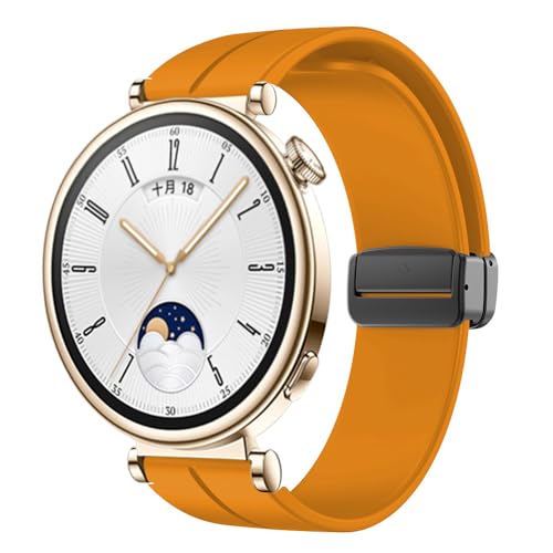Silicon Armband für Huawei Watch GT 4 41mm Armband Damen Herren,Weiches Silikon-Sportarmband Verstellbares Atmungsaktiv Ersatzarmband mit Magnetverschluss für Huawei Watch GT 4 41mm Armbänder,Gelb Silicon Armband für Huawei Watch GT 4 41mm Armband Damen Herren,Weiches Silikon-Sportarmband Verstellbares Atmungsaktiv Ersatzarmband mit Magnetverschluss für Huawei Watch GT 4 41mm Armbänder,Gelb von SOLOLUP