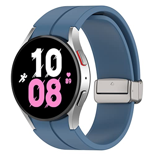 Sportarmbänder für Samsung Galaxy Watch 6/5/4 40mm/44mm Armband,Galaxy Watch 6 Classic 43mm 47mm,Galaxy Watch 5 Pro 45mm,Galaxy Watch 4 Classic 42mm/46mm,20mm weiche Silikonarmbänder，Blau von SOLOLUP