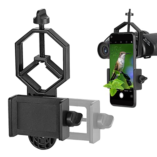 SOLOMARK Universal Telefon Adapter und Mount Stativ-Halterung für Smartphone Sony Samsung Moto - Kamera- Spektiv/Teleskop/Mikroskop/Ferngläser von SOLOMARK