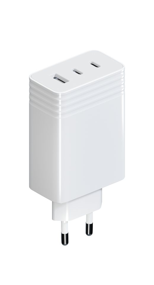 SOLUM Fast Charging 65W 3port 2USB-C 1USB-A Smartphone-Ladegerät SOLUM Fast Charging 65W 3port 2USB-C 1USB-A Smartphone-Ladegerät von SOLUM