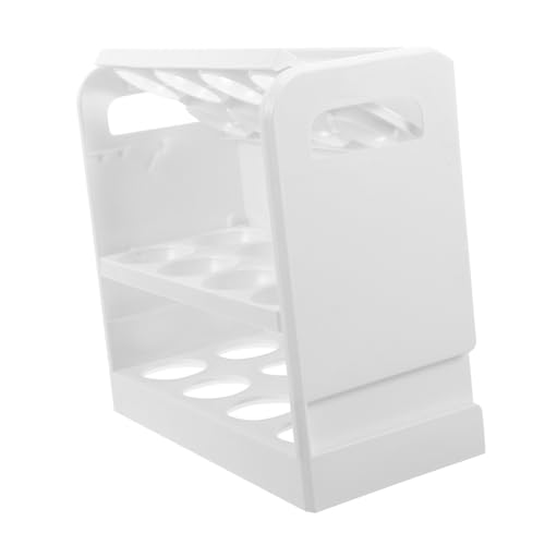 Aufbewahrungsbox für Eier Kühlschrank Eierhalter egg holder for refrigerator Kühlschranktür-Eierhalter Pinguin-Eierhalter 3-lagiges Eierregal Eierständer für die Kühlschranktür Abs von SOLUSTRE