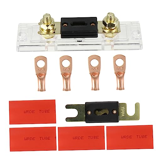 SOLUSTRE 1 Satz Sicherungs Halter Set Inline-Sicherung Sicherungsblockhalter Bausatz Schweinchen sicherungen zündschnurr Sicherungskasten anzünd Auto sicherung anl Sicherungshalter Kupfer von SOLUSTRE