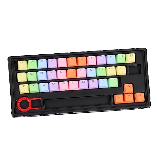 SOLUSTRE 1 Satz Tastenkappe Tastatur- Heim Farbige Tastatur Ornament-Sets Pudding Keycaps Keyset Tastatur Wechseln Computertastaturen Beleuchtete Tastatur Pbt Schalter Pastell von SOLUSTRE