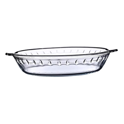 SOLUSTRE 1 Stück Runde Auflaufform Aus Glas Tablett Backen Geschirr Bräter Aus Emaille Kochen Runde Servierplatte Speiseteller Hauswarminggeschenk Grillplatte Blech Weiß Gehärtetes Glas SOLUSTRE 1 Stück Runde Auflaufform Aus Glas Tablett Backen Geschirr Bräter Aus Emaille Kochen Runde Servierplatte Speiseteller Hauswarminggeschenk Grillplatte Blech Weiß Gehärtetes Glas von SOLUSTRE