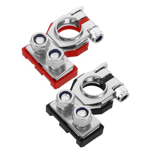 SOLUSTRE 1Paar Autobatterie Kabelklemmen aus Reinem und Anschlüsse Langlebige Batterieklemmen für Autos Motorräder und Lkws Einfache Installation Hohe Effizienz SOLUSTRE 1Paar Autobatterie Kabelklemmen aus Reinem und Anschlüsse Langlebige Batterieklemmen für Autos Motorräder und Lkws Einfache Installation Hohe Effizienz von SOLUSTRE