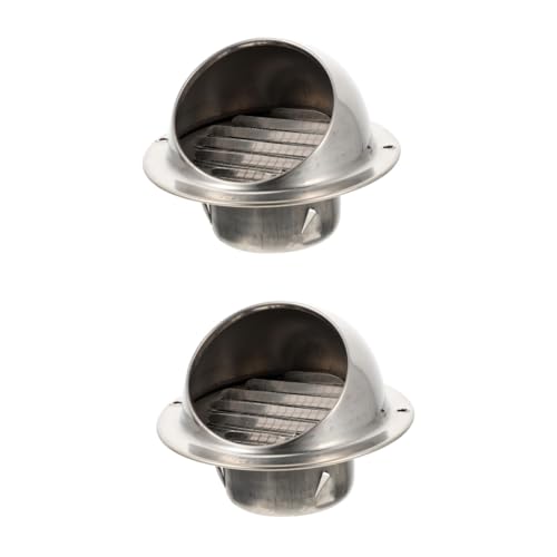 SOLUSTRE 2 Stücke Outdoor Montieren Auspuff Extractor Fan Grille Air Extractor Edelstahl Auspuff Outlet von SOLUSTRE