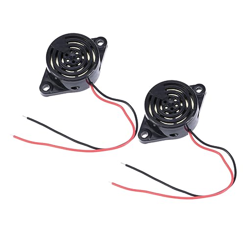 SOLUSTRE 2 Stück Summeralarm Piepser elektrischer Summer akustischer Summer Schwarz SOLUSTRE 2 Stück Summeralarm Piepser elektrischer Summer akustischer Summer Schwarz von SOLUSTRE