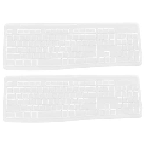 2Pcs Silikon Tastatur Abdeckung Kompatibel für MK270 Ultra Dünne Tastatur Protector Tastatur Film für Tastatur Schutz von SOLUSTRE