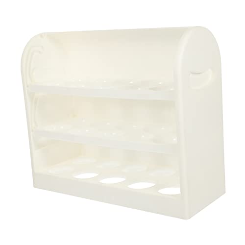 SOLUSTRE 2St Aufbewahrungsbox für Eier Kunststoff-Organizer für Kühlschränke Behälter mit Deckel Eierhalter für den Kühlschrank Eierbehälter für die Küche Eierablage Hund Eierregal schärfer von SOLUSTRE