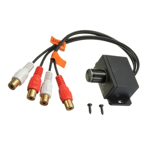SOLUSTRE 2Stücke Auto Stereo Lautstärkeregler Mit Fernbedienung Niveauregulierung Für Bass Und Audio Pegel Einfach Zu Installieren Für Autoradios Und Lautsprecheranschlüsse SOLUSTRE 2Stücke Auto Stereo Lautstärkeregler Mit Fernbedienung Niveauregulierung Für Bass Und Audio Pegel Einfach Zu Installieren Für Autoradios Und Lautsprecheranschlüsse von SOLUSTRE