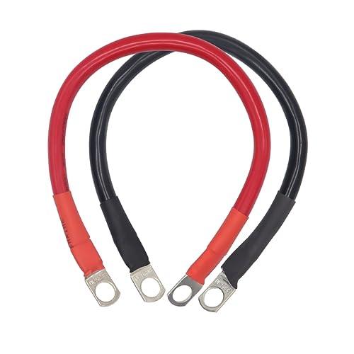 SOLUSTRE 2Stücke Batteriekabel mit Ringösen Hochtemperaturbeständiges Kupferkabel für Auto und Plus und Minus für Zuverlässige Stromverbindung SOLUSTRE 2Stücke Batteriekabel mit Ringösen Hochtemperaturbeständiges Kupferkabel für Auto und Plus und Minus für Zuverlässige Stromverbindung von SOLUSTRE
