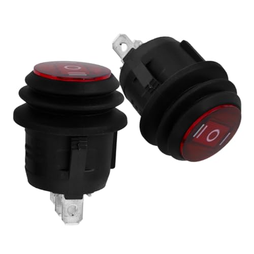 SOLUSTRE 2Stücke Runder Wasserdichter Kippschalter Schalter für Auto Boot Lkw und Haushaltsgeräte Vielseitig Einsetzbar für Elektrische Steuerungen SOLUSTRE 2Stücke Runder Wasserdichter Kippschalter Schalter für Auto Boot Lkw und Haushaltsgeräte Vielseitig Einsetzbar für Elektrische Steuerungen von SOLUSTRE
