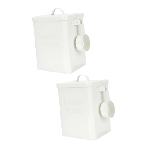 SOLUSTRE 2er-box Kanister Für Waschpulver Wäscherei Organisation Und Aufbewahrung Von Waschküchen Organisation Und Aufbewahrung Von Wäsche Waschmittel Wäscheständer Gut Aussehend Eisen Weiß SOLUSTRE 2er-box Kanister Für Waschpulver Wäscherei Organisation Und Aufbewahrung Von Waschküchen Organisation Und Aufbewahrung Von Wäsche Waschmittel Wäscheständer Gut Aussehend Eisen Weiß von SOLUSTRE