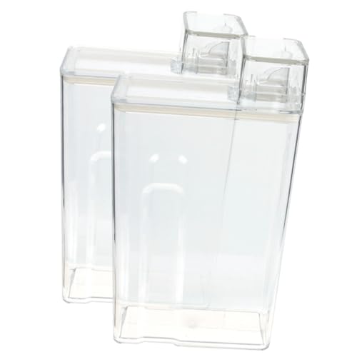 SOLUSTRE 2st Aufbewahrungsbox Für Waschmittel Wäscheflaschenspender Behälter Für Waschpulver Aufbewahrungsbehälter Für Wäschepads Waschseife Das Haustier Multifunktion Vorratsbehälter von SOLUSTRE