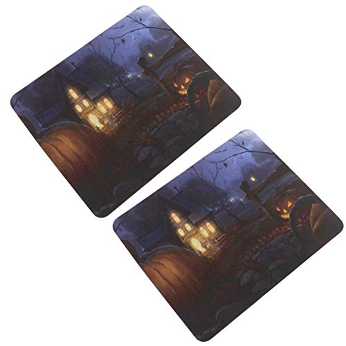 SOLUSTRE 2st Halloween-mausunterlage Dekorative Unterlage Bedruckter Block Gaming-schreibtischunterlage Halloween-Matte Computer-pad Gaming-Matte Kürbismatte Mauspad Rechner Gummi Büroblock SOLUSTRE 2st Halloween-mausunterlage Dekorative Unterlage Bedruckter Block Gaming-schreibtischunterlage Halloween-Matte Computer-pad Gaming-Matte Kürbismatte Mauspad Rechner Gummi Büroblock von SOLUSTRE