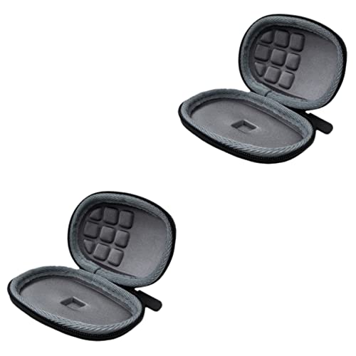 SOLUSTRE 2st -aufbewahrung Tasche Computermaus Aufbewahrungstasche Wireless- -Container Kabellose Maustasche Maushalter Reise- -etui Mausschutzhülle Reisen Eva Zubehör-Box Tragbar von SOLUSTRE