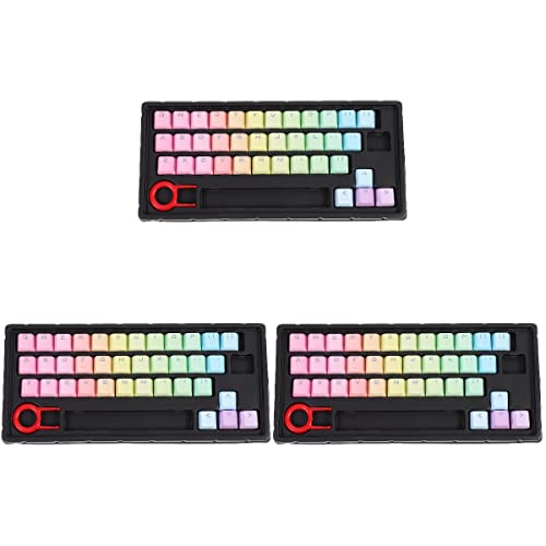 SOLUSTRE 3 Sätze Tastenkappe Tastaturzubehör Tastaturschutz Computertastaturen Mechanische Tastatur Gaming-Tastatur Mechanisch Computer Tastatur Tastatur-dekor Pbt Netzteil Klaviatur von SOLUSTRE