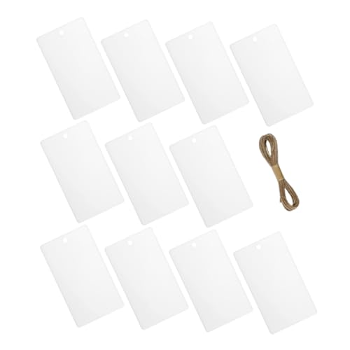 SOLUSTRE 32 Stück Tag -Speicherbox Organizer-Tags für Mülleimer weiße, leere Warenanhänger Stoffkörbe, Etiketten, Etiketten Hängeetiketten für Papierstau unbespannte Anhänger Acryl SOLUSTRE 32 Stück Tag -Speicherbox Organizer-Tags für Mülleimer weiße, leere Warenanhänger Stoffkörbe, Etiketten, Etiketten Hängeetiketten für Papierstau unbespannte Anhänger Acryl von SOLUSTRE