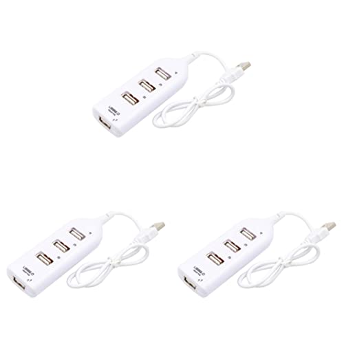 SOLUSTRE 3st 4-Port-Daten-hub USB Weiß Splitter von SOLUSTRE