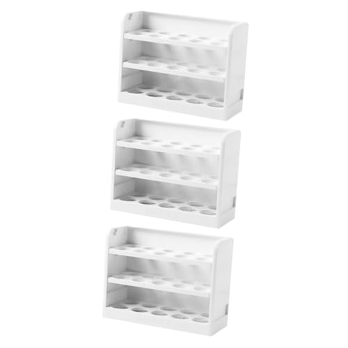 SOLUSTRE 3st Kühlschrank Aufbewahrungsbox Kühlschrank Eierständer Eierregal Kühlschrank Eierhalter Organizer-behälter Kühlschrank-organizer Kühlschrank-ei Füllung Weiß Plastik Lebensmittel SOLUSTRE 3st Kühlschrank Aufbewahrungsbox Kühlschrank Eierständer Eierregal Kühlschrank Eierhalter Organizer-behälter Kühlschrank-organizer Kühlschrank-ei Füllung Weiß Plastik Lebensmittel von SOLUSTRE