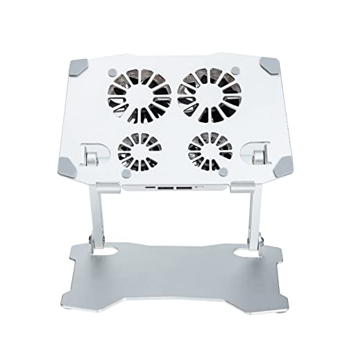 SOLUSTRE 4 Computerständer Notebook-kühler-Riser Tablet-autohalterung Laptop-kühlkissen Klappbarer Laptopständer Laptop-kühlhalter Gaming-Laptop-kühler Metall Rechner von SOLUSTRE