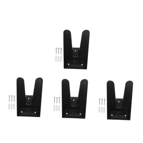 SOLUSTRE 4 Stück Scannerhalterung Scannerständer für den Schreibtisch Scanner-Autohalterung Handscanner-Rack Rack für Etikettenleser USB-Scanner Mini-Split-Montagehalterung Plastik Black von SOLUSTRE