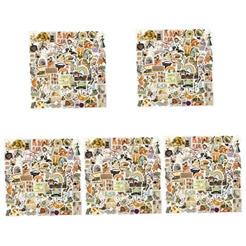 SOLUSTRE 550 STK Kleine Tieraufkleber Hüttenkern Ästhetische Aufkleber Scrapbooking-Aufkleber Aufkleber Für Die Handyhülle Aufkleber Für Erwachsene PVC Selbstklebend Laptop Kind Helm von SOLUSTRE